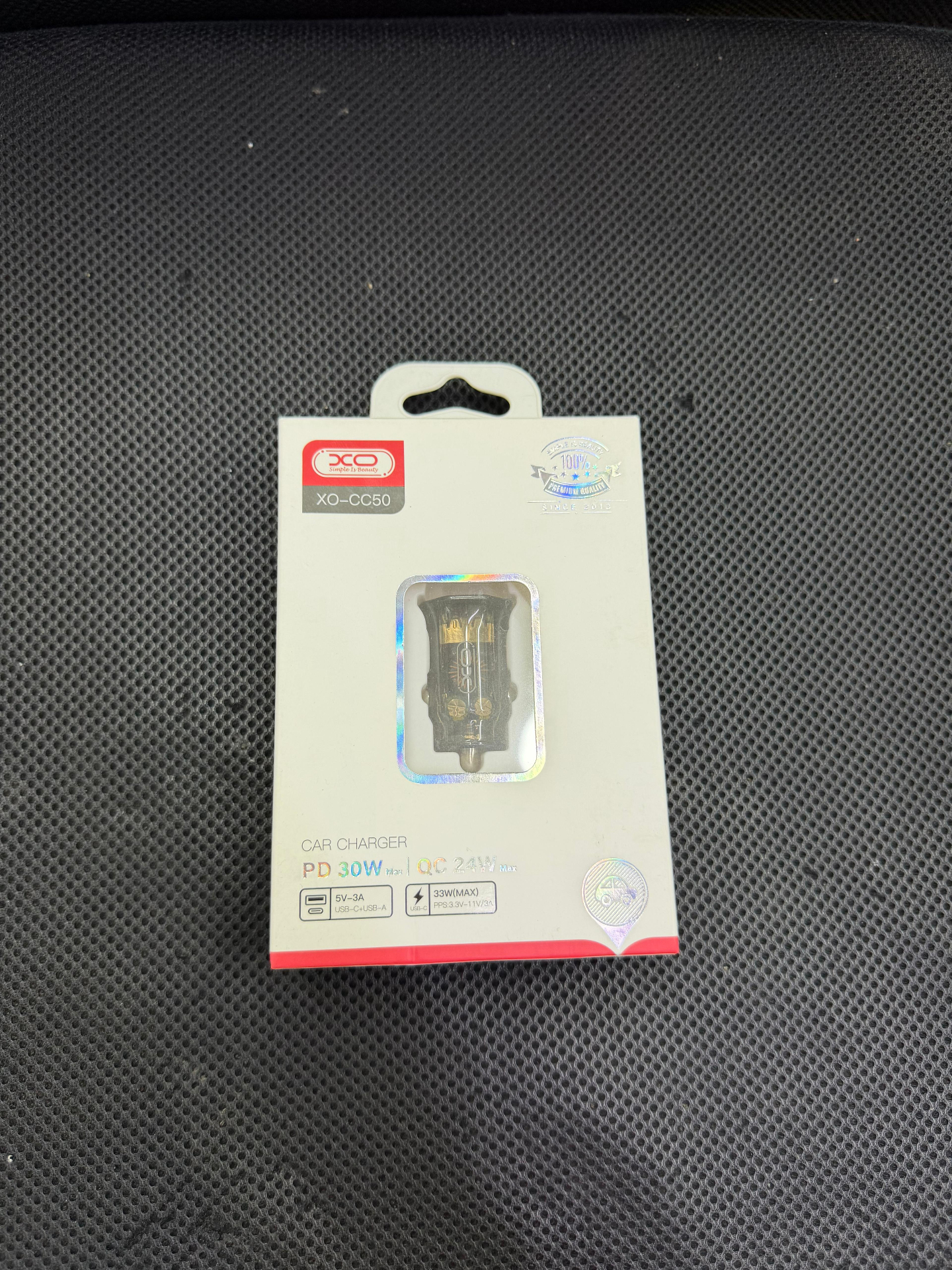 Carregador Rápido Carro 30W XO-CC50